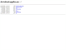 Tablet Screenshot of download.applica.no